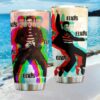 ACDC 50th Anniversary 1973 2023 Band Photo White & Black Tribute Tumbler ACDC 50th Anniversary 1973 2023 Band Photo White & Black Tribute Tumbler