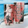 Custom Name Floral Skeleton with Birds Artistic Nature Skull Tumbler Custom Name Floral Skeleton with Birds Artistic Nature Skull Tumbler
