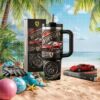 Higher Ground Puff Puff Pass 420 Cannabis Leaf Embossed 40oz Tumbler with Handle Higher Ground Puff Puff Pass 420 Cannabis Leaf Embossed 40oz Tumbler with Handle