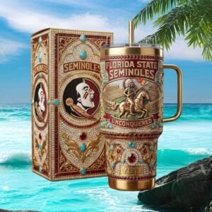 Florida State Seminoles Unconquered Luxury Jeweled Yeti Tumbler