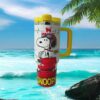 Winnie the Pooh and Friends Honeycomb Pattern Custom Tumbler with Bee Straw Topper Winnie the Pooh and Friends Honeycomb Pattern Custom Tumbler with Bee Straw Topper