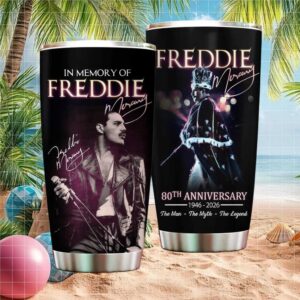 Freddie Mercury 80th Anniversary “The Man The Myth The Legend” Tumbler