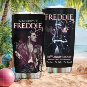 Freddie Mercury 80th Anniversary “The Man The Myth The Legend” Tumbler