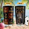 Blessed by God Protected by USA Lion Tumbler Personalized William Name Blessed by God Protected by USA Lion Tumbler Personalized William Name