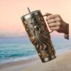 Native American Heritage “Back to Mother Earth” 40oz Yeti Style Tumbler Buffalo & Eagle Design Native American Heritage “Back to Mother Earth” 40oz Yeti Style Tumbler Buffalo & Eagle Design