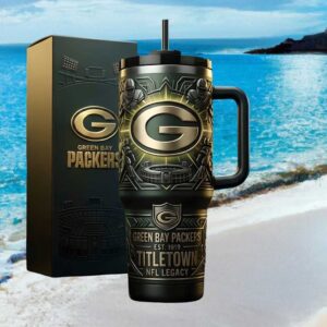Green Bay Packers Titletown NFL Legacy 3D Embossed Insulated Tumbler