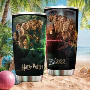 Harry Potter 25 Years of Magic Heroes vs Villains Battle Collage Tumbler