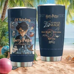 Harry Potter 25 Years of Magic Philosopher's Stone Anniversary Signature Tumbler