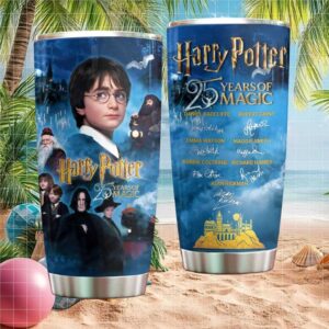 Harry Potter Blue Magical Mist 25 Years of Magic Multi Character Tumbler