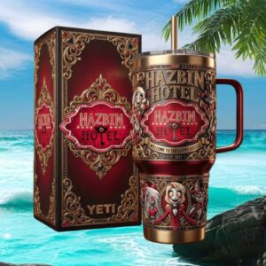 Hazbin Hotel Charlie Morningstar Luxury 3D Jeweled 40oz Tumbler & Box