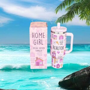 Home Girl Realtor Special Edition Pink Insulated Tumbler with Handle