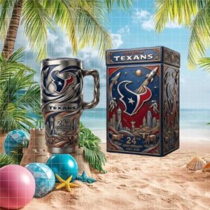 Houston Texans 24th Anniversary NFL Commemorative Skyline Tumbler
