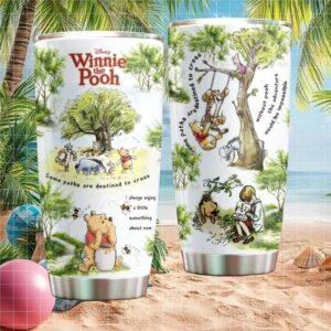 Hundred Acre Wood Sketch Style “Some Paths are Destined to Cross” Tumbler