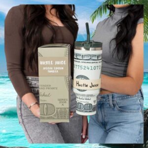Hustle Juice Special Edition 100 Dollar Bill Money 40oz Tumbler