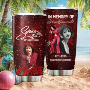 In Memory of Selena Quintanilla 1971 1995 Rose Tribute Graphic Tumbler