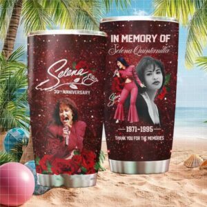 In Memory of Selena Quintanilla 1971 1995 Rose Tribute Graphic Tumbler