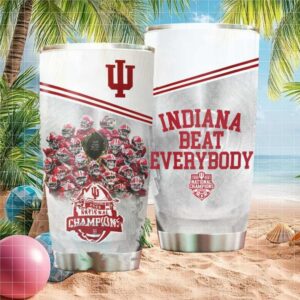 Indiana Beat Everybody 2025 National Champions Football Team Photo Tumbler
