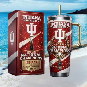 Indiana Hoosiers 2026 NCAA National Champions Commemorative 40oz Tumbler
