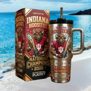Indiana Hoosiers 2026 National Champions College Football Playoff Tumbler
