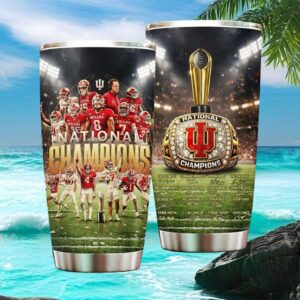 Indiana Hoosiers Football National Champions Commemorative Trophy Tumbler