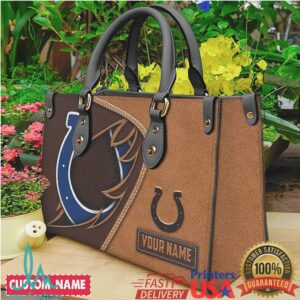 Indianapolis Colts Custom Name Handbag Women's NFL Luxury Satchel Bag