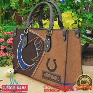 Indianapolis Colts Custom Name Handbag Women's NFL Luxury Satchel Bag