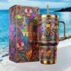 Bad Bunny DeBí Tira Más Foto World Tour 3D Mosaic Tumbler with Gift Box Bad Bunny DeBí Tira Más Foto World Tour 3D Mosaic Tumbler with Gift Box