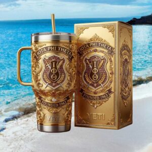 Iota Phi Theta Fraternity 1963 Founder’s Edition Gold 3D Embossed Tumbler