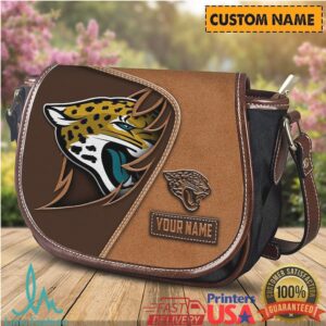 Jacksonville Jaguars Personalized Name Leather Saddle Bag