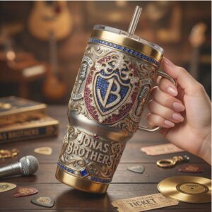 Jonas Brothers “Burning Up” Luxury 40oz Tumbler Music Fan Gift