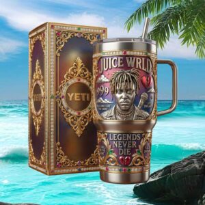 Juice WRLD Legends Never Die Jeweled Tribute 3D Art Tumbler