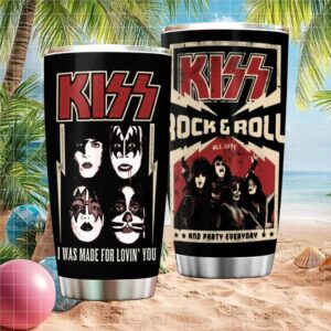 KISS Rock & Roll All Nite “I Was Made For Lovin' You” Band Tumbler