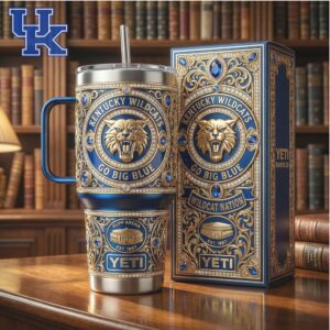 Kentucky Wildcats “Go Big Blue” 3D Royal Jeweled Tumbler Rupp Arena Edition