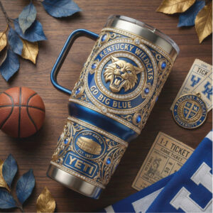 Kentucky Wildcats “Go Big Blue” 3D Royal Jeweled Tumbler Rupp Arena Edition