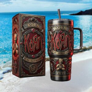 Korn Follow The Leader 3D Sculpted Metal YETI Tumbler Heavy Metal Edition