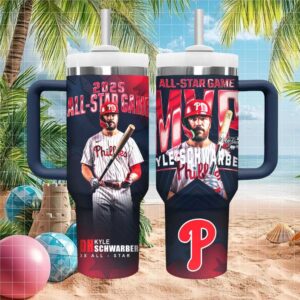 Kyle Schwarber Philadelphia Phillies 2025 All Star Game MVP 40oz Tumbler