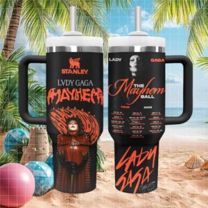 Lady Gaga The Mayhem Ball Tour 2025 Official Stanley Style 40oz Tumbler