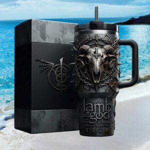 Lamb of God “Ashes of the Wake” Gothic Heavy Metal 3D Sculpted Tumbler