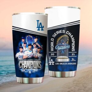 Los Angeles Dodgers 2024 2025 Back To Back World Series Champions Tumbler