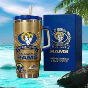 Los Angeles Rams 90th Anniversary Limited Edition Gold 40oz Tumbler