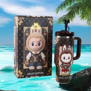Luxury Fashion Brand Monogram Print Bunny Character Collectible 40oz Tumbler