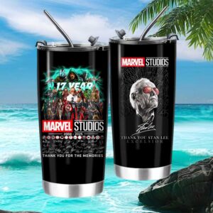 Marvel Studios 17 Years Anniversary Stan Lee Tribute Tumbler