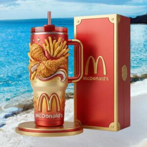 McDonald's Fast Food 3D Fried Chicken & Fries Pop Art Design