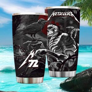 Metallica 72 Seasons Raven and Skull Heavy Metal Stainless Steel Tumbler