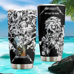 Metallica Spit Out The Bone Hardwired To Self Destruct Artistic Skull Tumbler