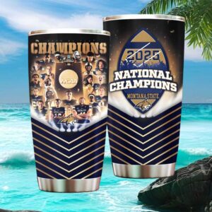 Montana State Bobcats 2025 NCAA DI Football National Champions Photo Tumbler