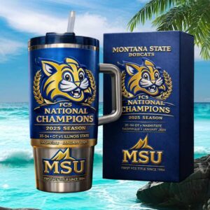 Montana State Bobcats FCS National Champions 2025 40oz Tumbler