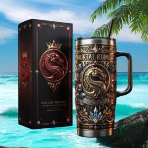 Mortal Kombat Special Edition 3D Sculpted 40oz Tumbler with Collector Box