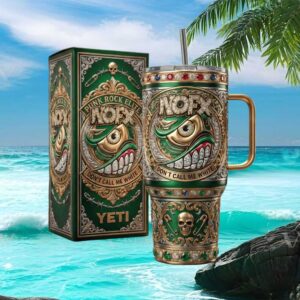 NOFX Don't Call Me White Punk Rock Elite Jeweled 40oz Tumbler with Box