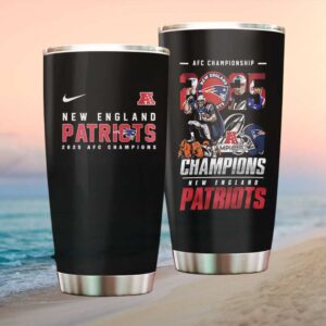 New England Patriots 2025 AFC Champions Commemorative Tumbler